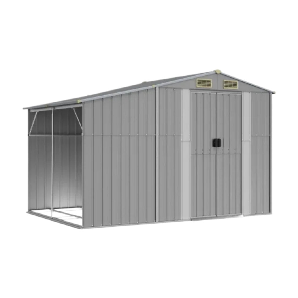 金属製の収納小屋 - ガーデンや庭の工具収納に適用 - スチール製 - 300 x 240 x 210